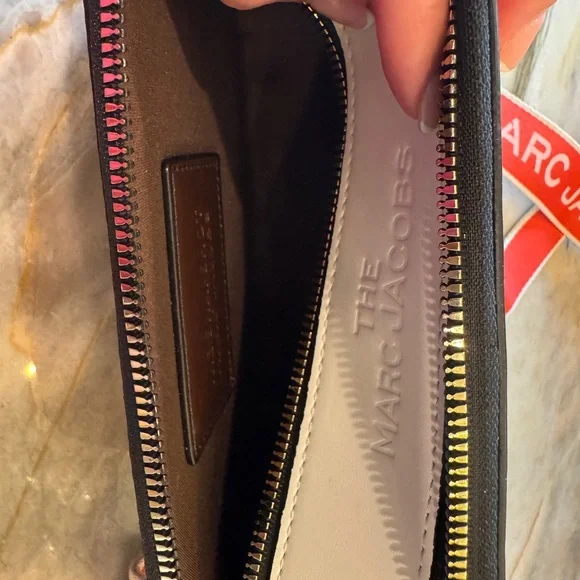 Orange Grey & White Crossbody Bag with Red Strap - Picture 6 of 7